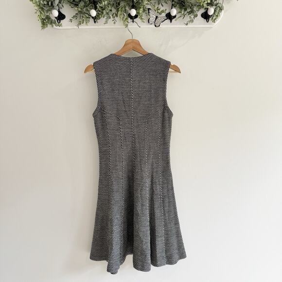Theory Bonbi Wool Blend Fit & Flare Mini Skater Dress Size 10 JE Full Zip - Picture 4 of 4